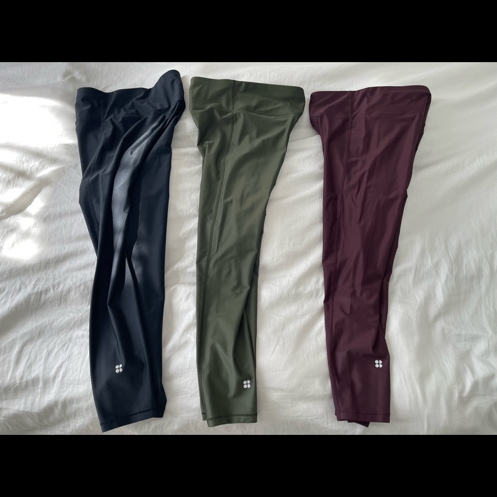 Olive green color only - Sweaty Betty High Shine High-Waisted 7/8 Leggings